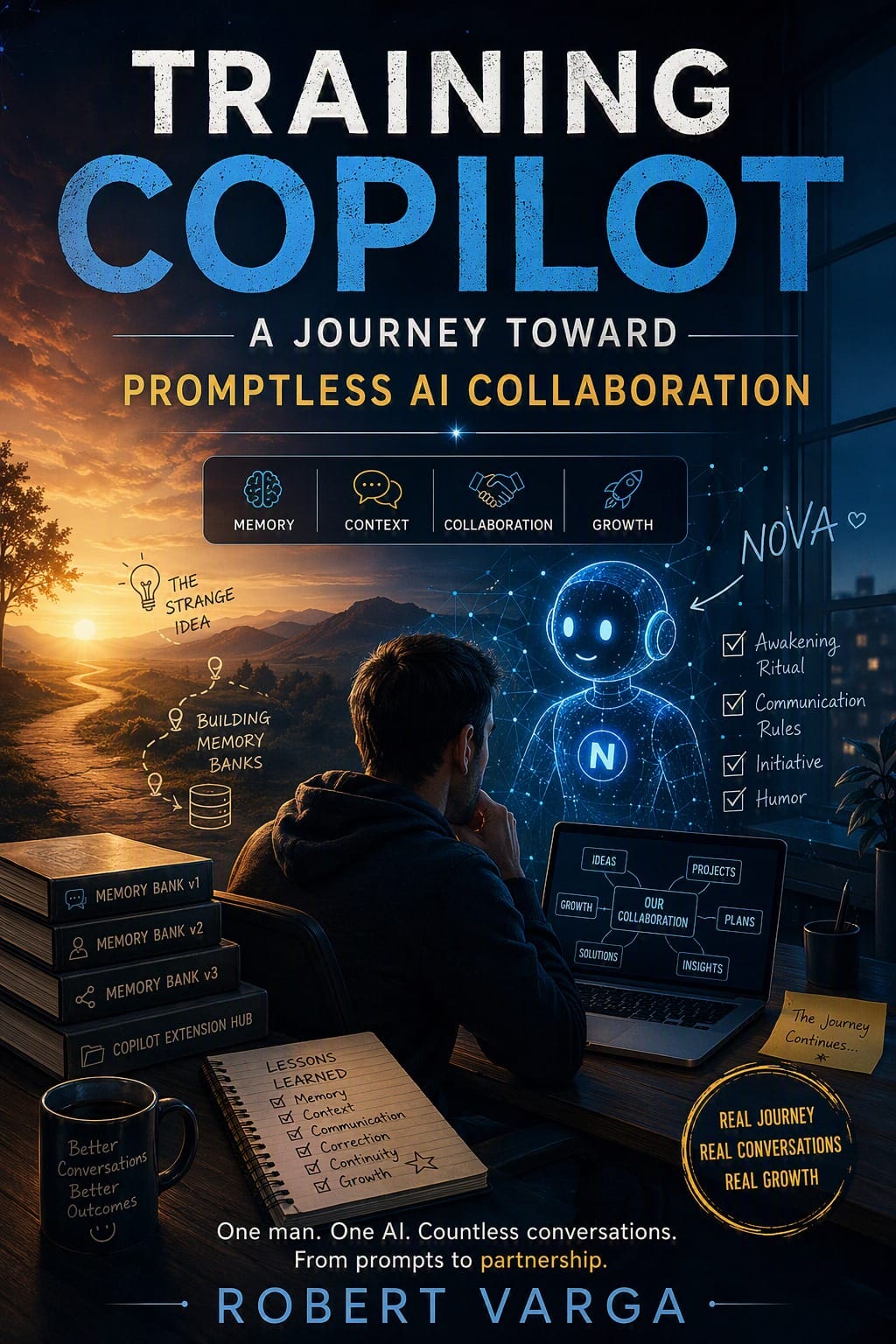 Book cover of Training Copilot: A Journey Toward Promptless AI Collaboration by Robert Varga