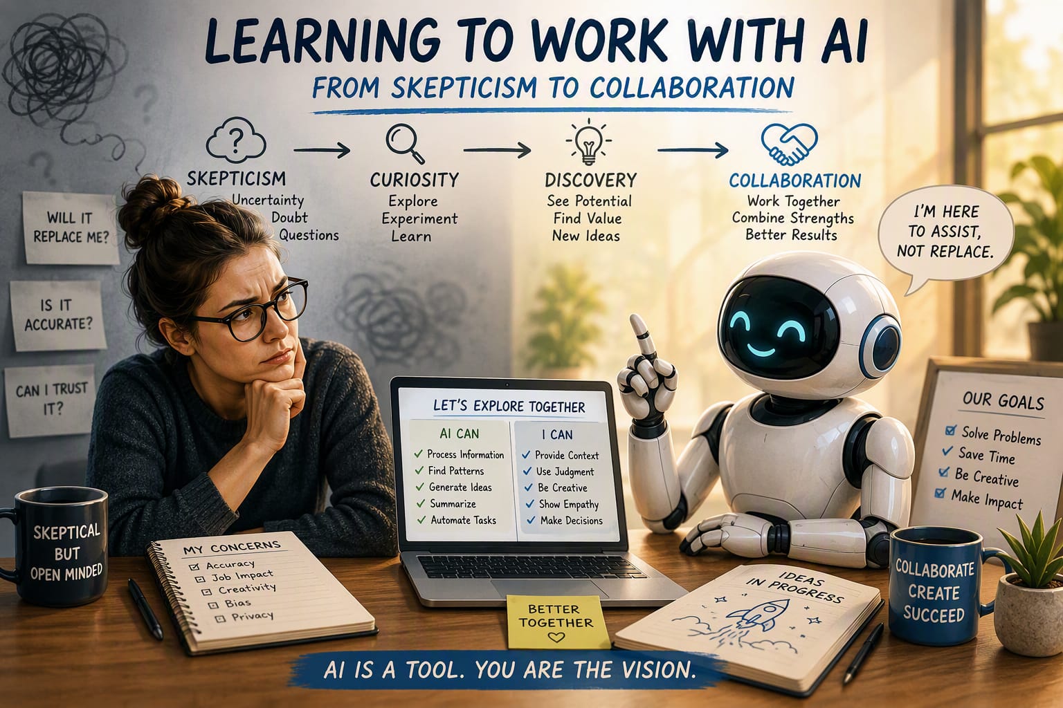Learning to Work with AI